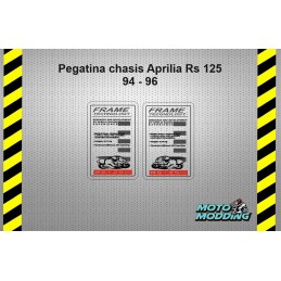 Pegatinas chasis Aprilia RS125 94-96