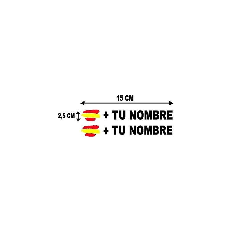 Bandera España más tu nombre