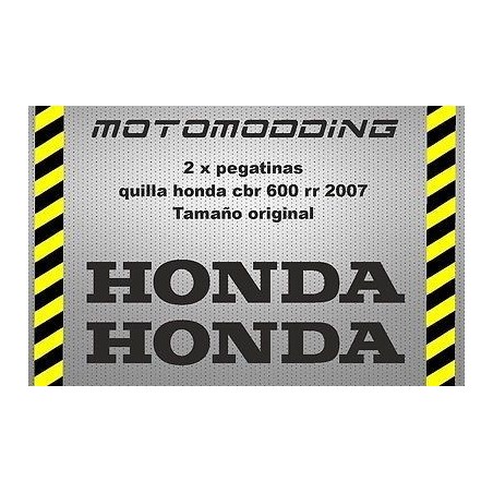 Pegatinas quilla Honda cbr 600 RR 2007
