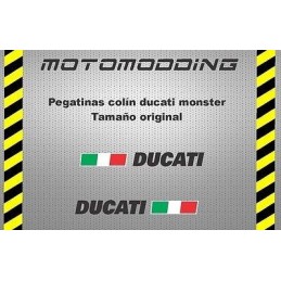 Pegatinas colín Ducati monster