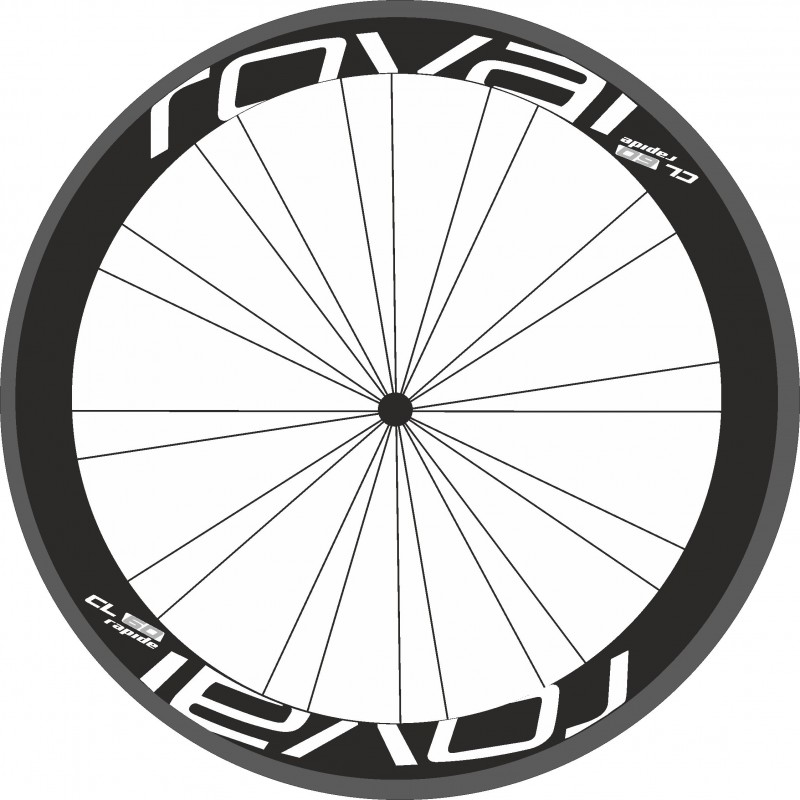 Pegatinas llantas bici ROVAL cl 60 rapide stickers decals autocollant vinilos ruedas calcas