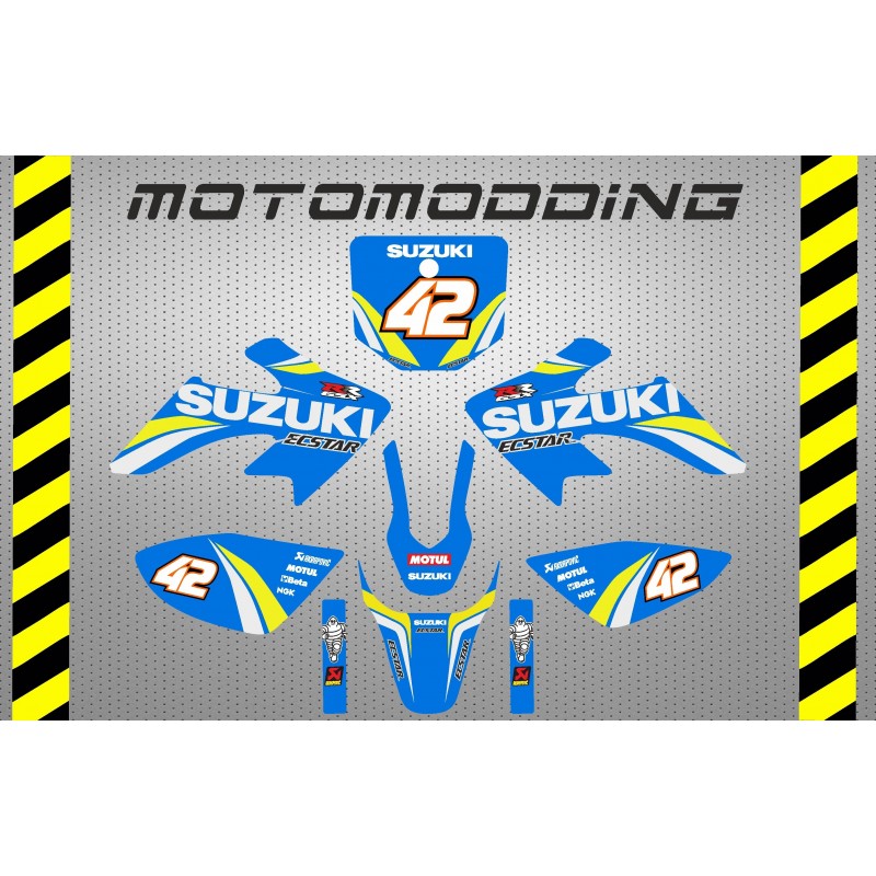Pegatinas pit bike pit motard réplica suzuki motogp 2019 Alex Rins