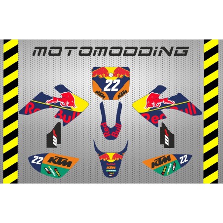 Kit pegatinas KTM motogp réplica HONDA CRF50 imr corse
