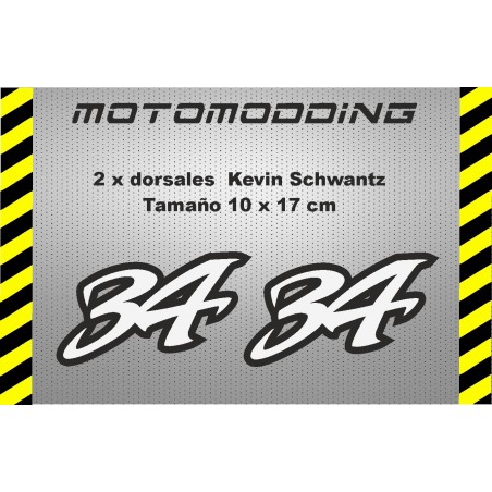 ▷ Pegatinas dorsales para motos: Motocross, Carretera ⭐️ Envíos GRATIS
